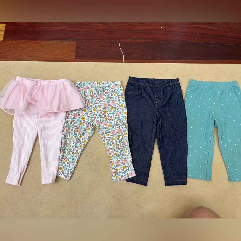 Carter’s | Set of Four Baby Leggings | 12M